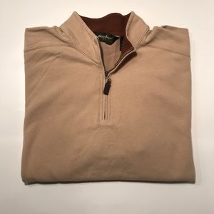 Eddie Bauer 1/4 zip long sleeve 100% cotton shirt